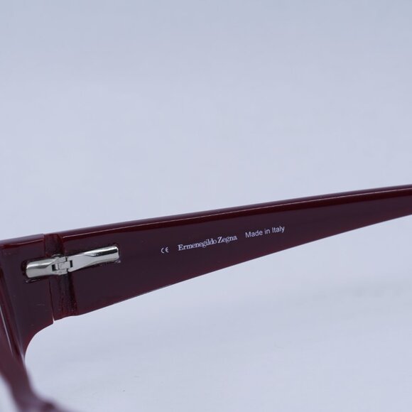 🕶️ New Ermenegildo Zegna VZ3536 09M8 Eyeglasses - Burgundy Frame - Picture 6 of 10